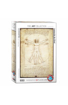1000p leonard de vinci - l-homme de vitruve