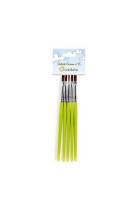 Set 5 pinceaux brosse