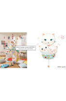 Boite a musique murale chatons