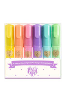 6 mini surligneurs - pastel