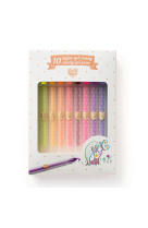 10 stylos gel candy