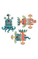 Puzzle geant - crazy puzzle aqua-zules 18pcs