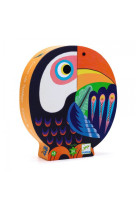 Puzzle silhouette 24 pcs - coco le toucan