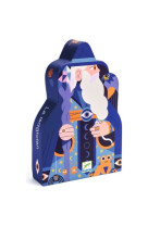 Puzzle silhouette 36pcs - le magicien au sceptre de cristal