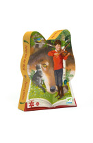 Puzzle sihouette 50 pcs - pierre et le loup