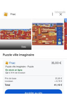 Puzzles gallery 100pcs - ville imaginaire