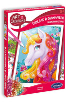 Tableau a diamanter - licorne