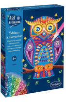 Tableau a diamanter - hibou