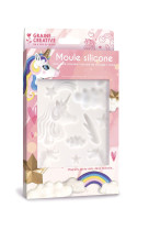Moule silicone 23x13 - licorne