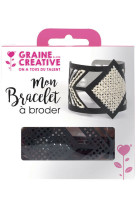 Kit bijoux a broder : aspect cuir noir 03