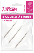 Lot 3 aiguilles metal
