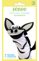 Kit marionnette chaussette : zebre