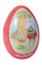 Oeuf metal rouge la grande famille