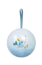 Boule metal bleu 7cm grande famille