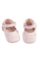 Chausson cuir rose 12/18 mois - il etait une fois