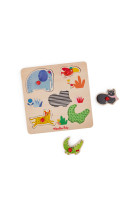 Puzzle encastrable 5 animaux les toupitis