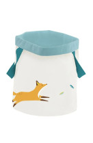 Grand panier motif renard - le voyage d-olga