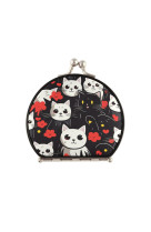 Miroir de poche fille au chat