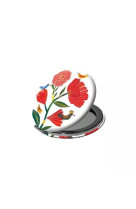 Miroir de poche paons du cachemire