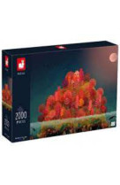 Puzzle automne rouge - 2000 pcs