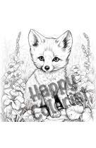 Le renard a colorier