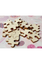 Puzzle fille fleur bois 19x19