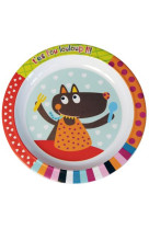 Assiette plate  t-es fou louloup