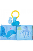 Livre en tissu pour poussette animaux marins