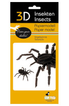 3d paper model - insecte - tarentule