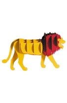 3d paper model - animal - lion