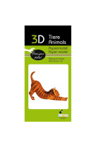 3d paper model - animal - chat brun-roux