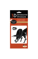 3d paper model - dinosaure - triceratops