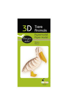 3d paper model - animal - pelican