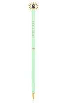 Stylo plume avec paillettes - encre bleue