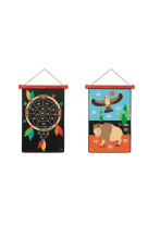 Scratch jeu :  jeu de flechettes indien