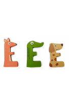 Lettre en bois - e