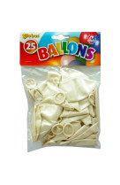 Sachet 25 ballons n 14 blanc perle