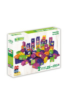 Educational blocks with 2 baseplates girls