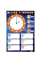 Poster recto verso/lire l'heure