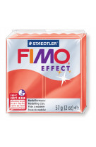 Fimo effect 57g rouge translucide