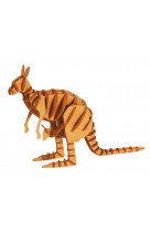3d paper model - animal - kangourou
