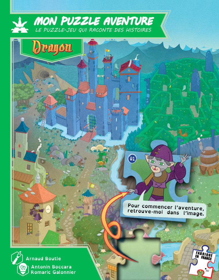 Mon Puzzle Aventure : Dragon - ANTONIN BOCCARA, Romaric Galonnier, Arnaud Boutle, Roméo HENNION, Clément LECLERCQ,   - GAME FLOW