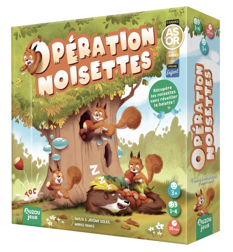 OPERATION NOISETTES - Émilie Soleil, Jérôme Soleil, Marko RENKO, Émilie Soleil, Jérôme Soleil, Marko RENKO - AUZOU