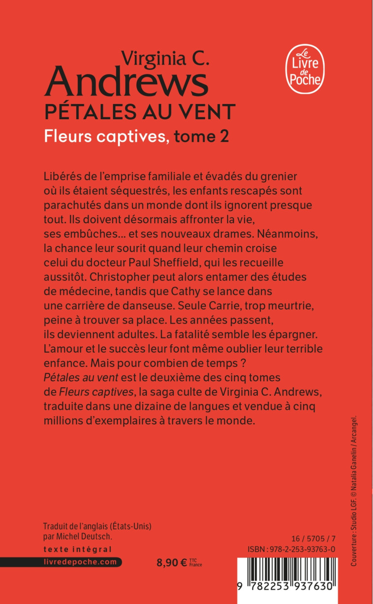 Pétales au vent (Fleurs captives, Tome 2) - Virginia C. Andrews - LGF
